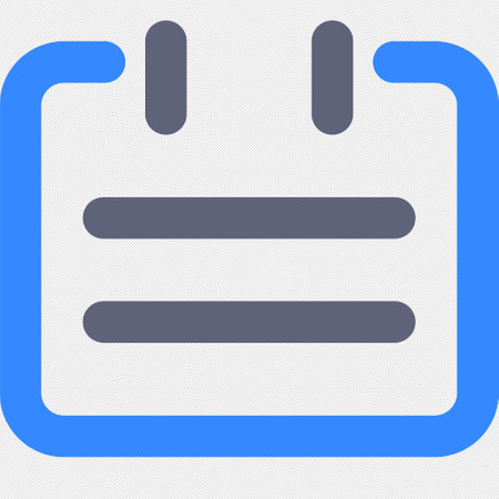 Notepad icon. Blue icon on a gray background. Vector illustrationのイラスト素材