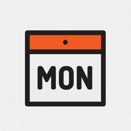 Month Calendar Icon on a white background. Vector illustration. Eps 10のイラスト素材