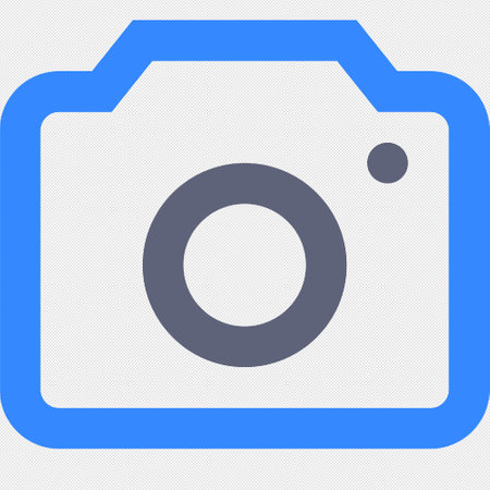 Camera sign icon. Snapshot symbol. Blue and gray colors. Vector illustrationのイラスト素材