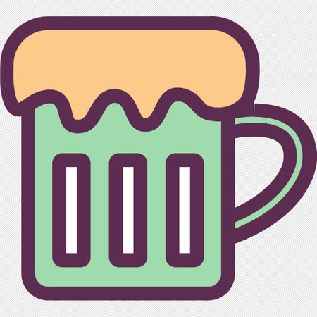 Beer glass icon. Simple illustration of beer glass icon for web designのイラスト素材