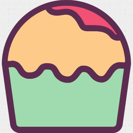 Easter cake line icon. Pictogram for web page, mobile app, promo