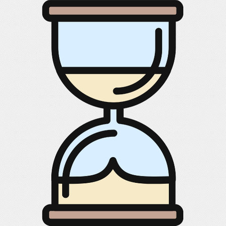 Hourglass vector icon. Illustration isolated for graphic and web design.のイラスト素材