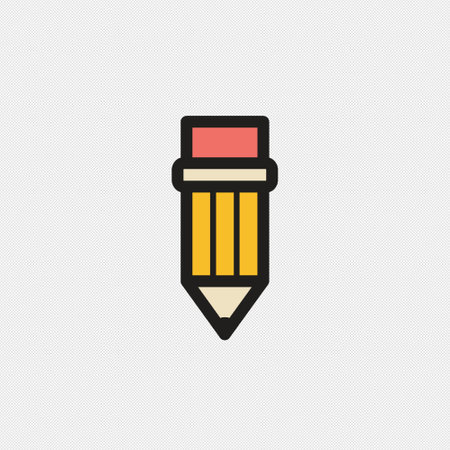 Pencil icon vector illustration. Flat design style eps 10.のイラスト素材
