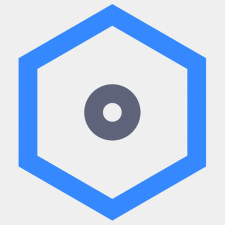 CD or DVD icon. Flat design style. Blue and gray colors.