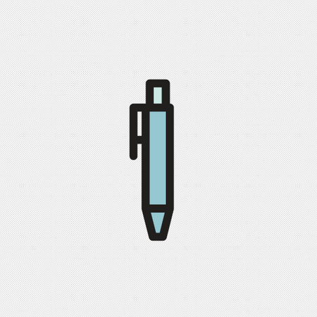 Pen icon on the white background. Vector illustration. Eps 10.のイラスト素材