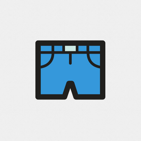 Swimming trunks icon on a white background. Vector illustration.のイラスト素材