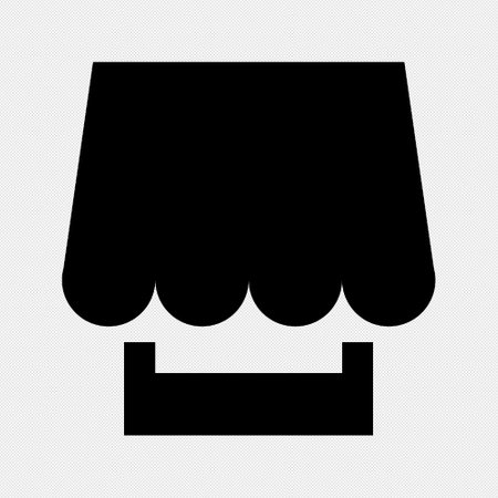 Shop Icon on a white background. Vector illustration. Eps 10.のイラスト素材