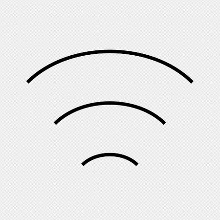 Wifi sign. Wi-fi symbol. Wireless Network icon.のイラスト素材