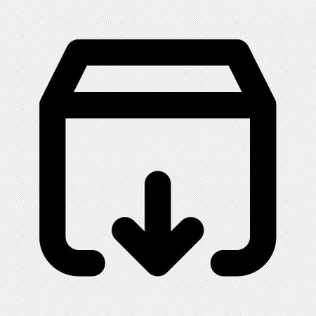 Download icon on a black background. Vector illustration. Eps 10.のイラスト素材