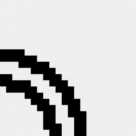 Abstract black and white geometric pattern on a white background. Vector illustrationのイラスト素材