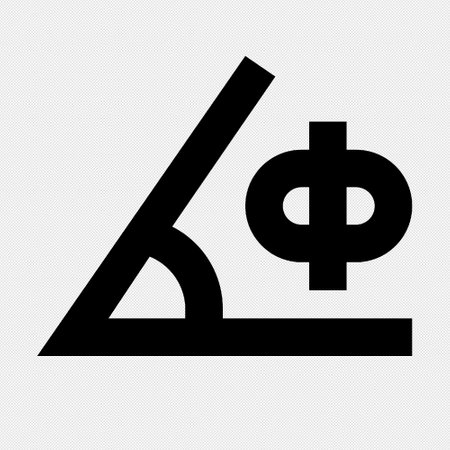 Ruler and dollar sign. Black icon on a white background.のイラスト素材