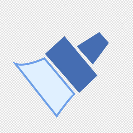 Speaker icon - Blue vector Illustration - Isolated On Transparent Backgroundのイラスト素材