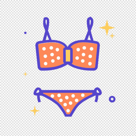 Swimsuit Icon - Illustration - Isolated On Transparent Backgroundのイラスト素材