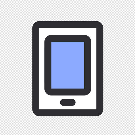 Tablet Icon - Vector Illustration - Isolated On Transparent Backgroundのイラスト素材