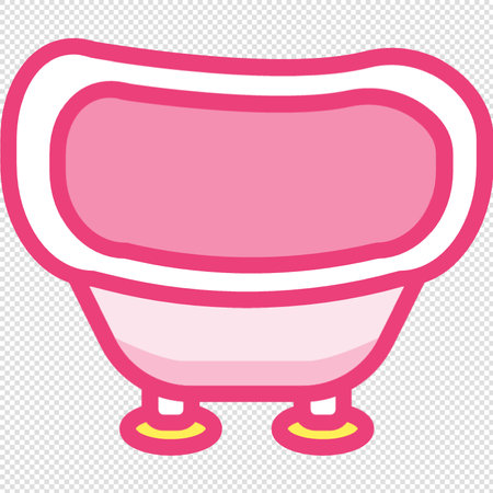 Bathtub Icon - Illustration - Isolated On Transparent Backgroundのイラスト素材