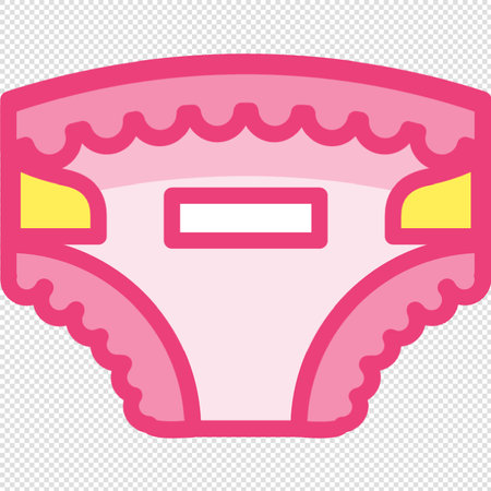 Pink Underwear Icon - Illustration - Isolated On Transparent Backgroundのイラスト素材