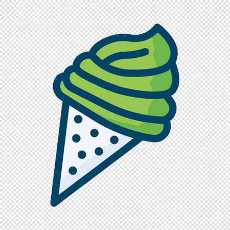 Ice cream icon illustration sign design style. Suitable for use on web apps, mobile apps and print mediaのイラスト素材