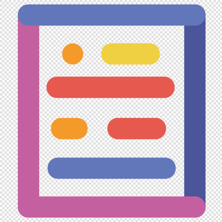 Text Frame Bubbles Icon Illustration in trendy flat style isolated on background.のイラスト素材