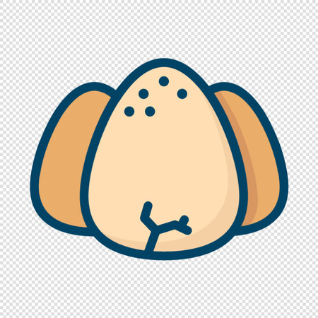 Easter egg icon - vector illustration. Simple and clean design.のイラスト素材