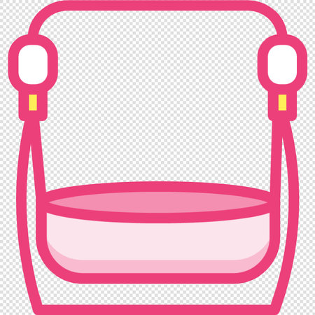 Pink Bag Icon - Illustration - Isolated On Transparent Backgroundのイラスト素材
