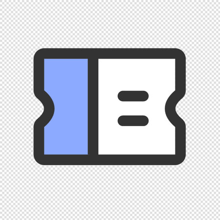 Cinema ticket icon - vector illustration. Flat design style eps 10のイラスト素材