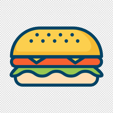Hamburger icon - vector illustration. Flat design style eps 10のイラスト素材