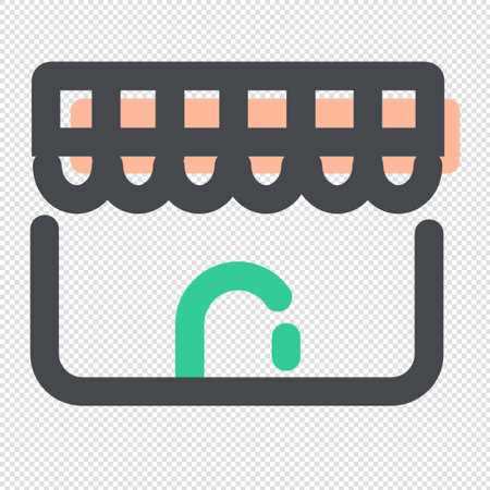 Store icon - vector illustration. Flat design style eps 10.のイラスト素材