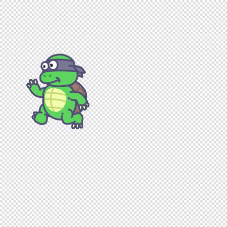 Turtle Icon - Illustration - Isolated On Transparent Backgroundのイラスト素材