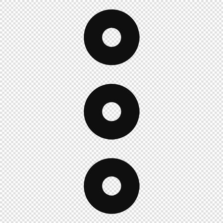 Circle icons set on transparent background. Vector illustration for your designのイラスト素材