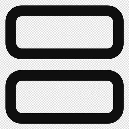 Loading bar - Black and White Vector Illustration - Isolated On Transparent Backgroundのイラスト素材