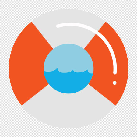 Lifebuoy Icon - Illustration - Isolated On Transparent Backgroundのイラスト素材