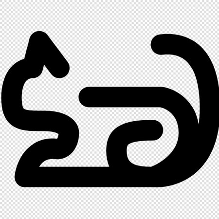Horse icon - vector illustration. Black symbol on transparent background.のイラスト素材