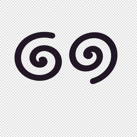 Spiral Icon - Illustration - Isolated On Transparent Backgroundのイラスト素材