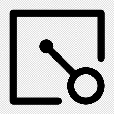 Share Icon - Black Illustration Isolated on Transparent Background.のイラスト素材