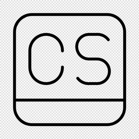 SOS - Software as a Service acronym - black vector icon on transparent backgroundのイラスト素材