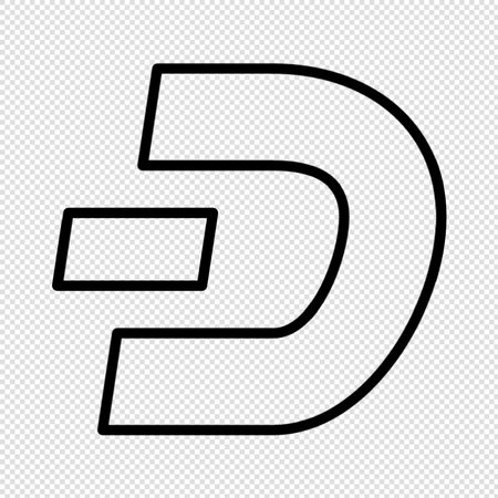 Pound Sign - Black Icon Illustration on Transparent Background.のイラスト素材