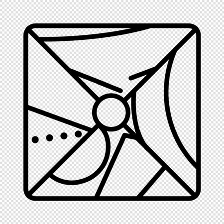 Letter icon - vector illustration. Flat design style eps 10.のイラスト素材