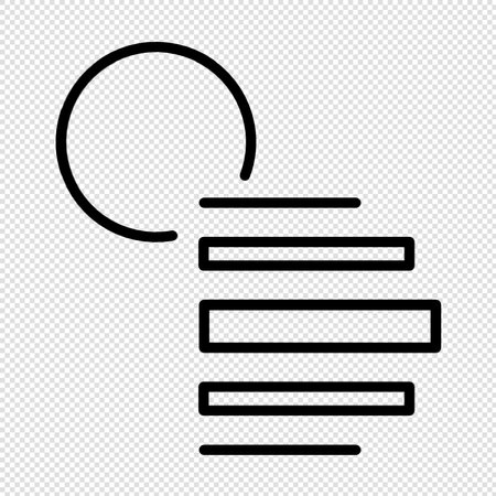 Loading icon - black vector illustration on transparent background with place for your textのイラスト素材