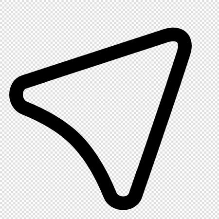 Play button icon - black simple vector illustration on transparent background with place for your textのイラスト素材