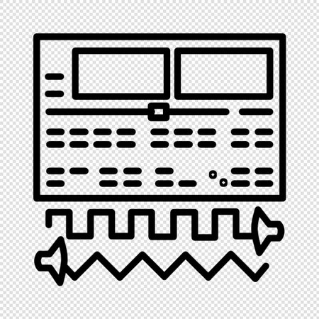 Computer Keyboard Icon - Vector Illustration - Isolated On Transparent Backgroundのイラスト素材