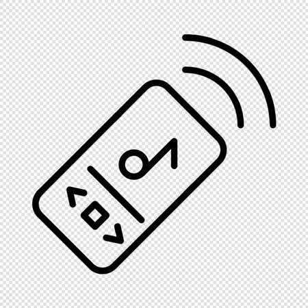 Gadget icon illustration isolated on transparent background. Flat design.のイラスト素材