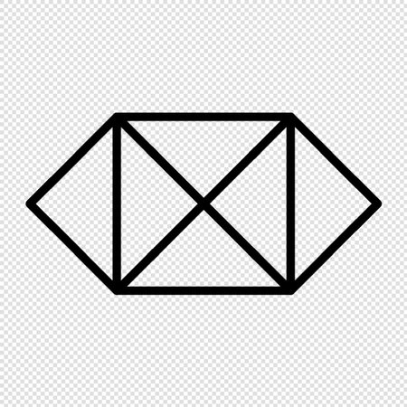 Mail icon illustration. Flat design style eps 10 vector illustration.のイラスト素材