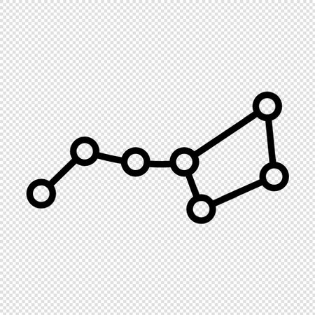 Neural network icon - Vector Illustration - Isolated On Transparent Backgroundのイラスト素材