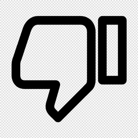 Speech bubble icon - black simple vector illustration on transparent background.のイラスト素材