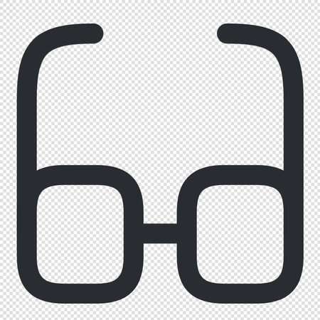 Glasses Icon - Illustration - Isolated On Transparent Backgroundのイラスト素材