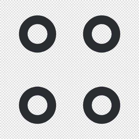 Set Of 9 Simple Buttons On Transparent Background. Vector Illustrationのイラスト素材