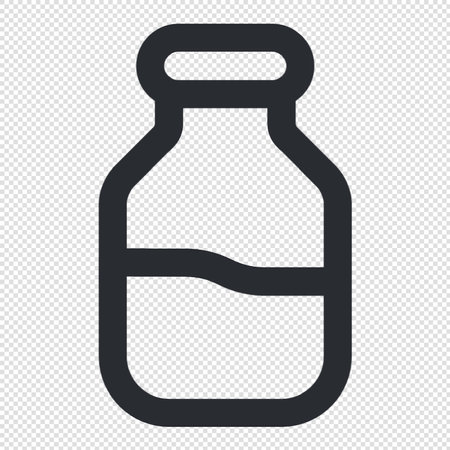 medicine bottle icon illustration sign design style - vector eps10のイラスト素材