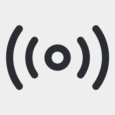 WiFi Icon - Vector Illustration - Isolated On Transparent Backgroundのイラスト素材