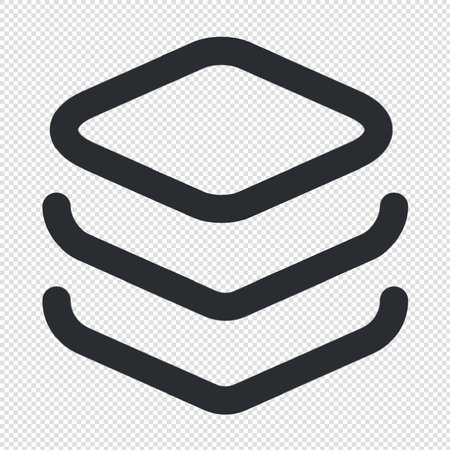 Layers Icon - Illustration - Isolated On Transparent Backgroundのイラスト素材