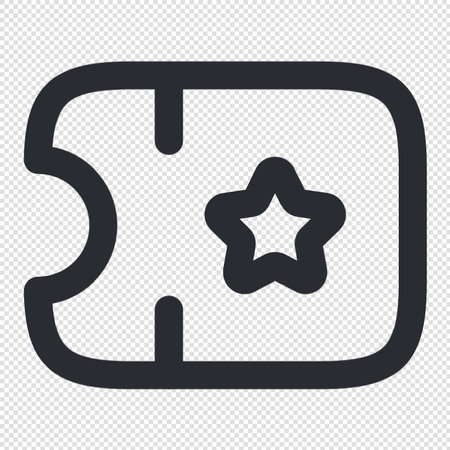 Puzzle piece icon illustration sign design style - vector eps10のイラスト素材